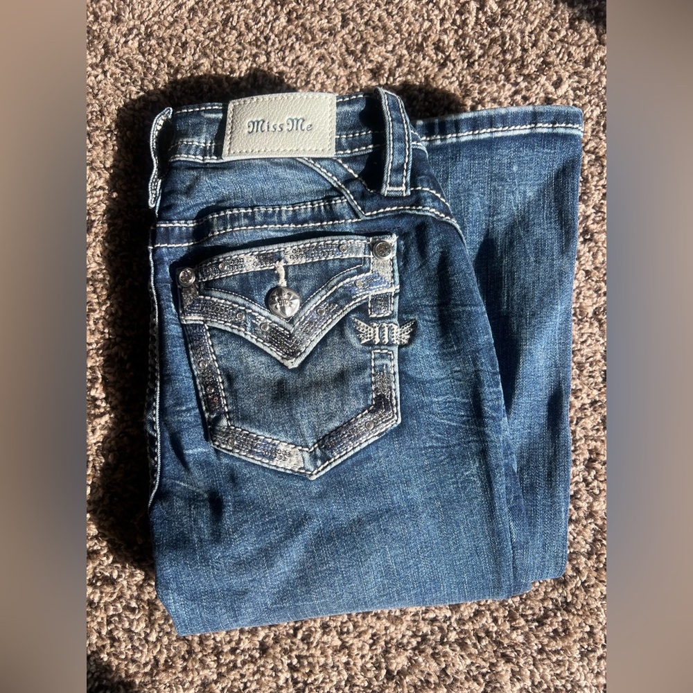 Miss Me Women's mid rise tailored boot stretch Jean